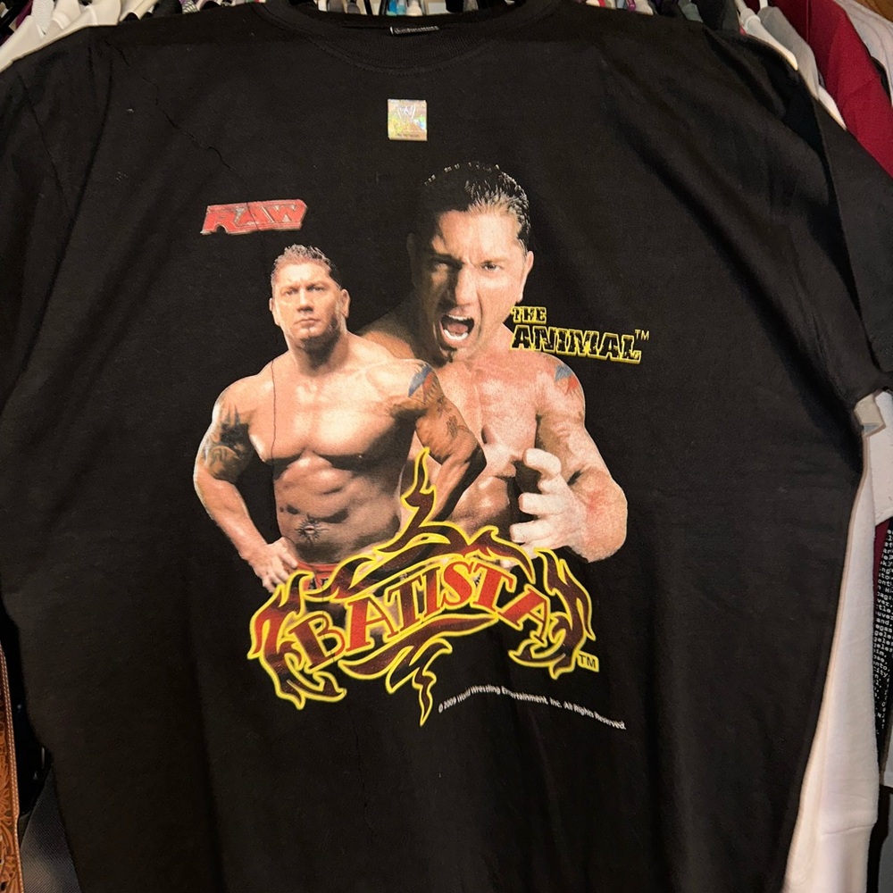 WWE Batista 2009 T shirt sz:XL